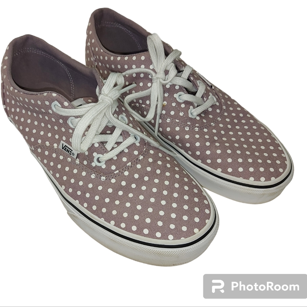 Vans Off The Wall Polka Dot Lace Up Shoes Women's Size 9